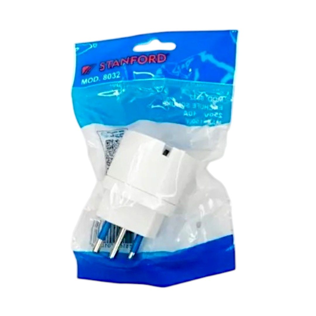 ADAPTADOR P/ENCHUFE 10A STANFORT 8032N
