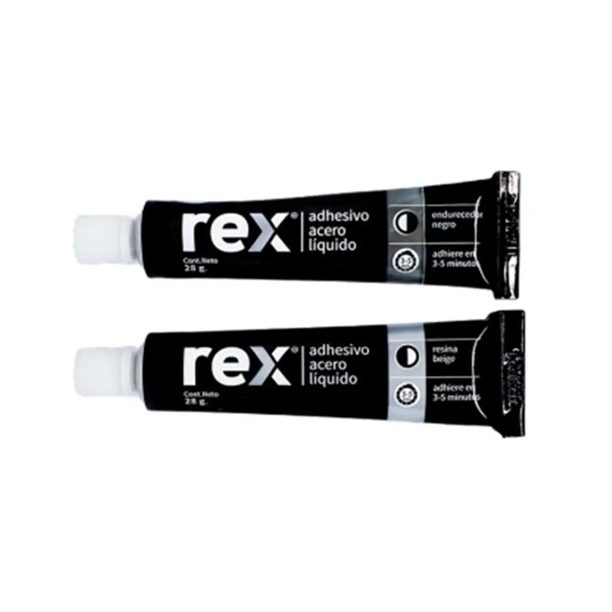 ADHESIVO ACERO LIQUIDO GRIS REX